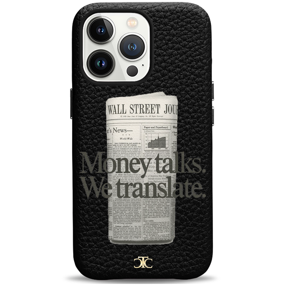 Money Talks Case Add your name or initials Personalised Phone