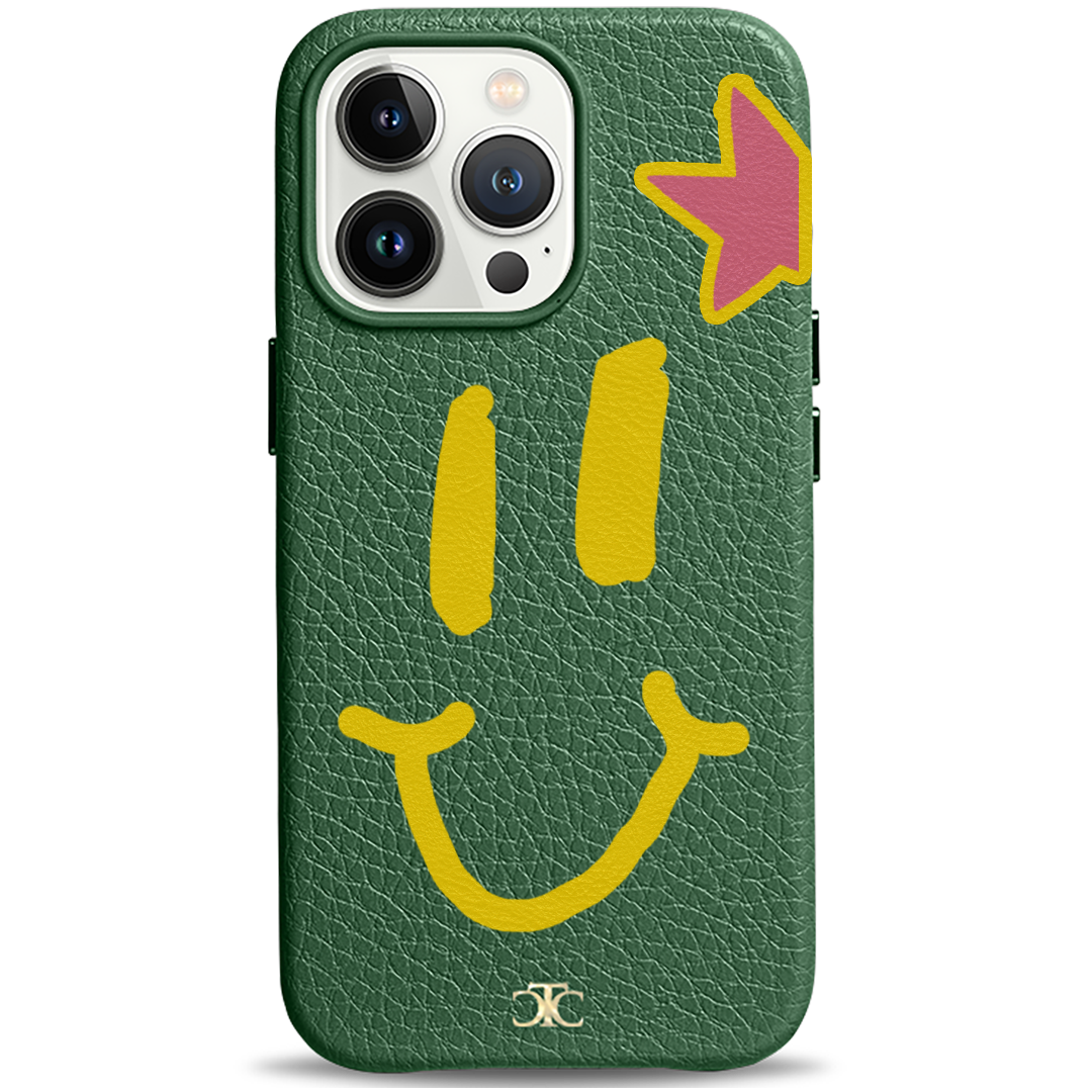 The Smiley Case Add your name or initials Personalised Phone