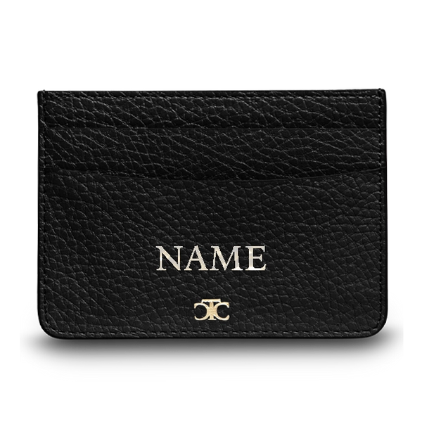 Genuine Leather Women Card Holder Custom Letters Luxury Business