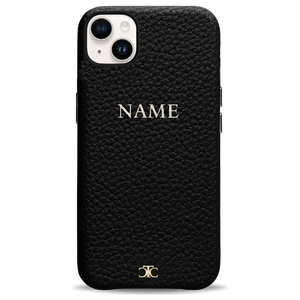 Personalised Leather iPhone 14 Plus Case  Add your name or initials - The  Case Club