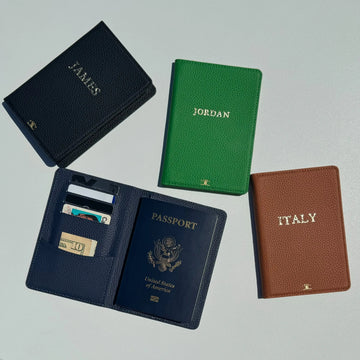 Personalized Leather Passport Holder | Add your name or initials Personalized Leather Passport Holder | Add your name or initials