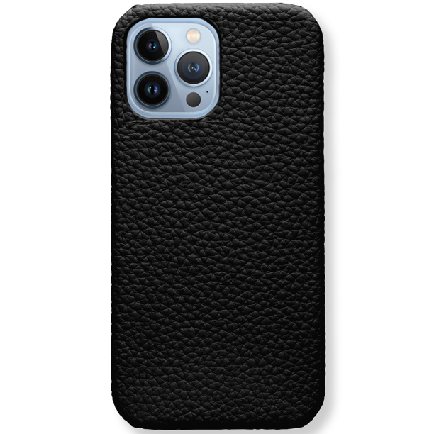 iPhone 13 Pro Max Personalised Black Leather Trunk Phone Case