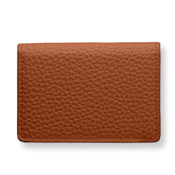Personalised Leather Card Holder  Add your name or initials - The Case Club