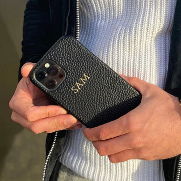 Personalized Leather iPhone 14 Plus Case Personalized Leather iPhone 14 Plus Case
