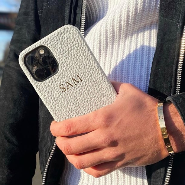 Personalised Leather iPhone 11 Pro Case  Add your name or initials - The  Case Club