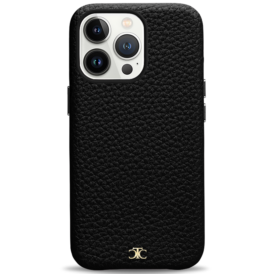 Black Leather Saffiano iPhone 13 Case 13 Pro 13 Pro Max iPhone 12